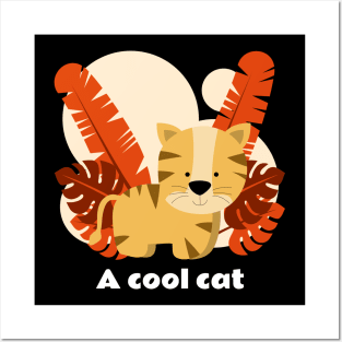 A cool cat Posters and Art